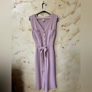 A New Day Pink Mauve Sleeveless Jumper Size Medium Easter Ready Spring Jumpsuit